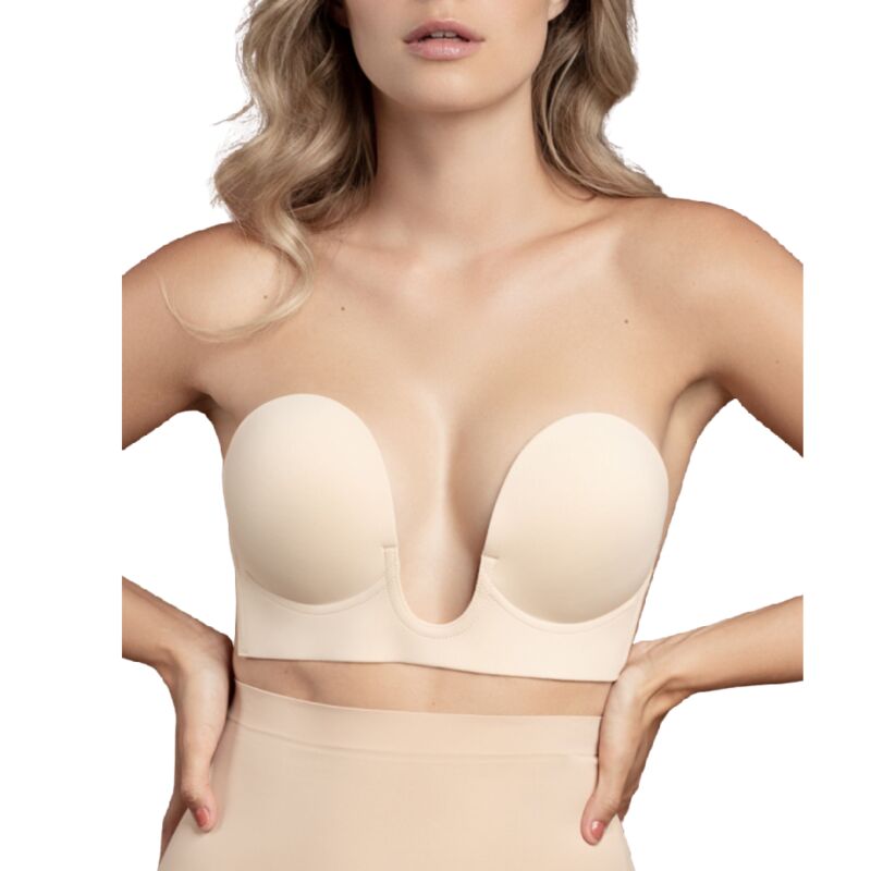 BYE-BRA - REGGISENO SENZA MANIGLIE EN U BEIGE COPPA B – Reggiseni