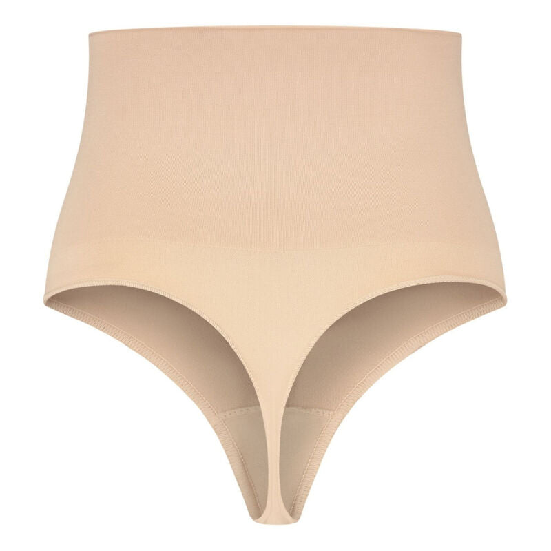 BYE-BRA - FAJA SENZA CUCITURE STILE PERIZOMA BEIGE MISURARE S – Mutandine alte – foto 4