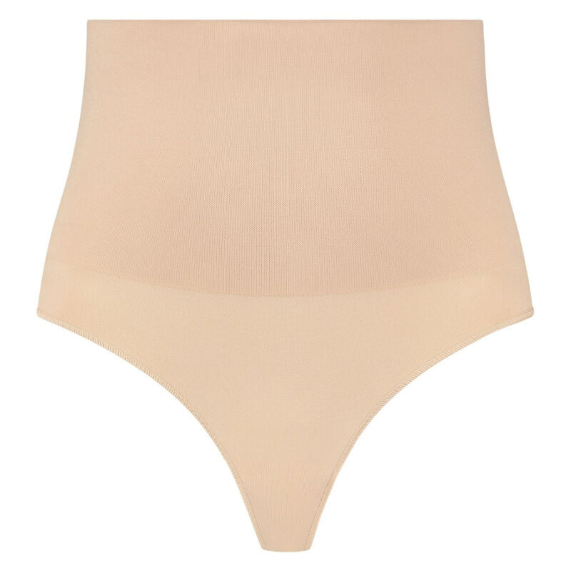 BYE-BRA - FAJA SENZA CUCITURE STILE PERIZOMA BEIGE MISURARE M – Mutandine alte – foto 3