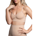 BYE-BRA - MEDIUM CONTROL REGGISENO SENZA CUCITURE BEIGE MISURARE S – Reggiseni