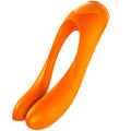 SATISFYER - VIBRATORE DA DITO CANDY CANE ARANCIONE – Per il clitoride