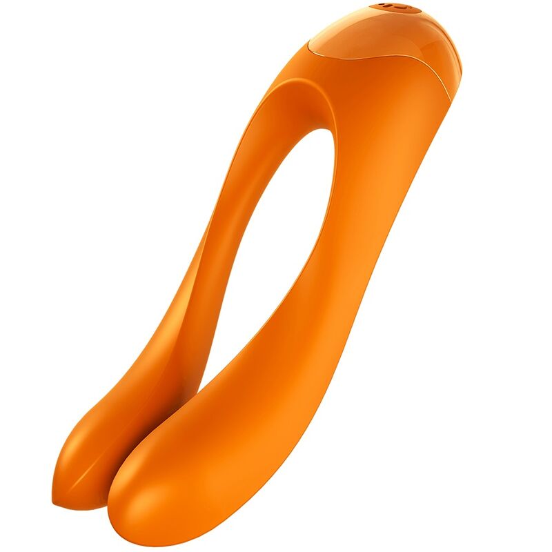 SATISFYER - VIBRATORE DA DITO CANDY CANE ARANCIONE – Per il clitoride