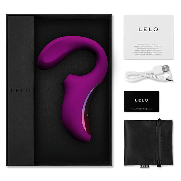 LELO - ENIGMA MASSAGGIATORE A DOPPIA ASPIRAZIONE ROSA PROFONDA – Stimolatore dell'aria nessuna vibrazione – foto 3