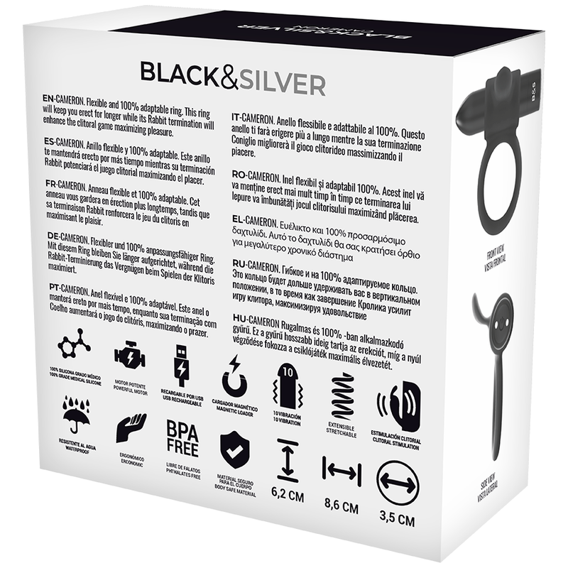 BLACK&SILVER - OROLOGIO COCKRING CON TELECOMANDO CAMERONME – Telecomando – foto 7