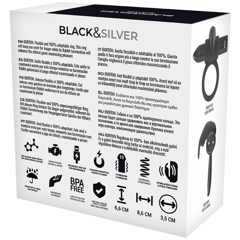 BLACK&SILVER - OROLOGIO COCKRING CON TELECOMANDO BURTONME – Telecomando – foto 7