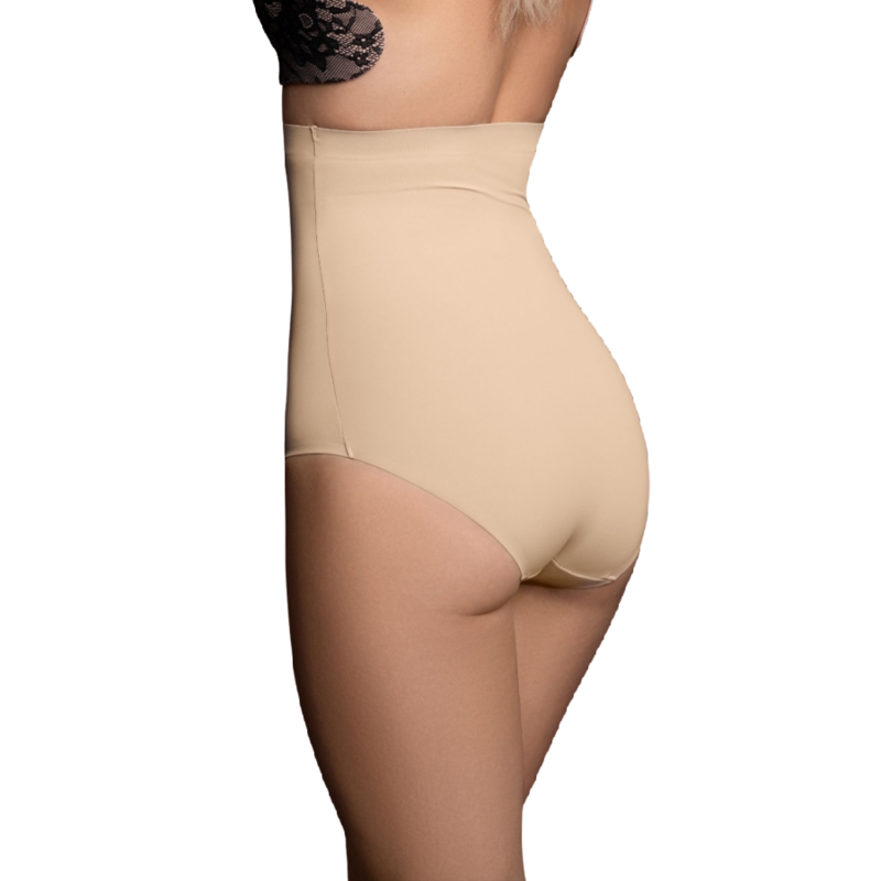 BYE-BRA - FAJA SENZA CUCITURE STILE PANTIES BEIGE MISURARE L – Cintura senza cuciture