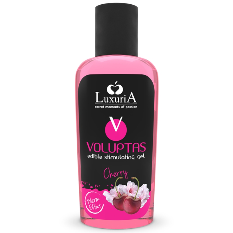INTIMATELINE LUXURIA - VOLUPTAS GEL DA MASSAGGIO ALIMENTARE EFFETTO RISCALDANTE - CILIEGIA 100 ML – Con effetto termico