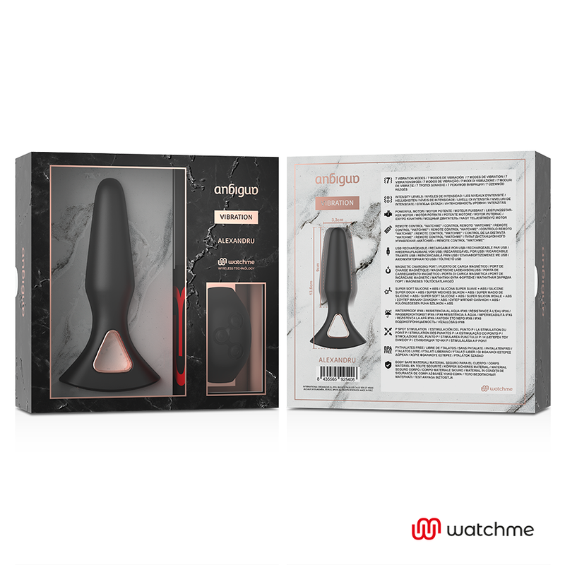 ANBIGUO - WATCHME VIBRATORE TELECOMANDO PLUG ANALE ALEXANDRU – Telecomando – foto 7
