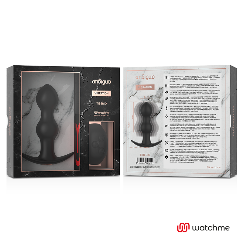 ANBIGUO - WATCHME REMOTE CONTROL PLUG VIBRATORE ANALE TIBERIO – Telecomando – foto 12