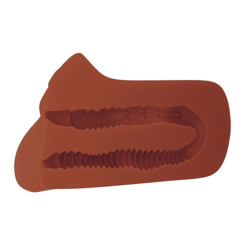 PDX PLUS - SCEGLI IL TUO MASTURBATORE DOPPIO MARRONE – Vagine con vibrazione – foto 3