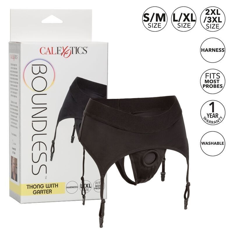 CALEXOTICS - PERIZOMA SENZA SFILATURA CON GIARRETTIERA S/M – Accessori Cablaggi – foto 2