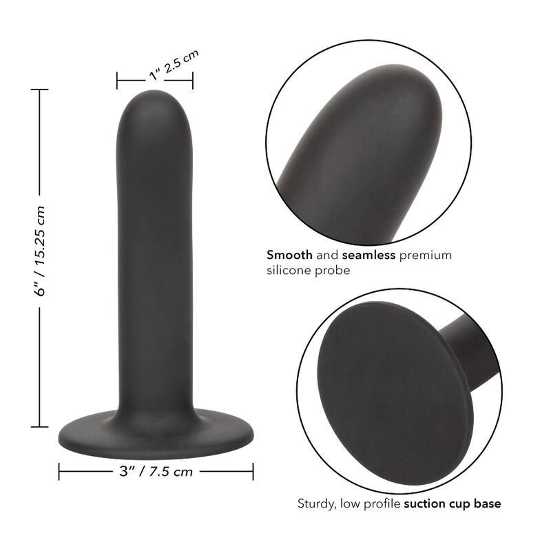 CALEXOTICS - DILDO BOUNDLESS 15.25 CM COMPATIBILE CON LIMBRACATURA LISCIO – Dildo con punto G – foto 3