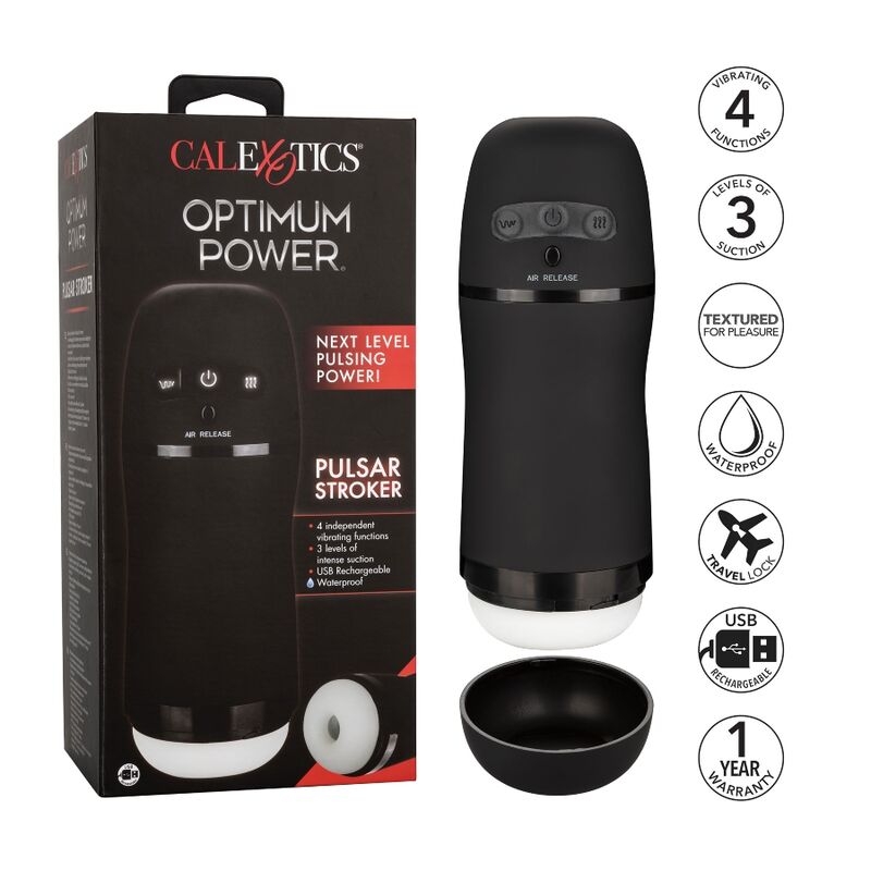 CALEXOTICS - MASTURBATORE VIBRANTE CON ASPIRAZIONE OTTIMALE – Masturbatore automatico – foto 3