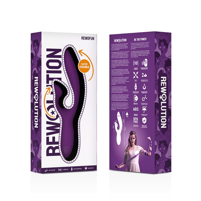 REWOLUTION - REWOFUN VIBRATORE FLESSIBILE CON CONIGLIO – Vibratori di coniglio – foto 7