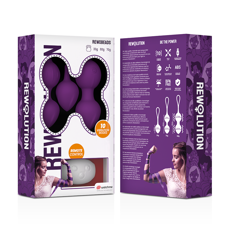 REWOLUTION - REWOBEADS SFERE VIBRANTI TELECOMANDO CON TECNOLOGIA WATCHME – Telecomando – foto 9