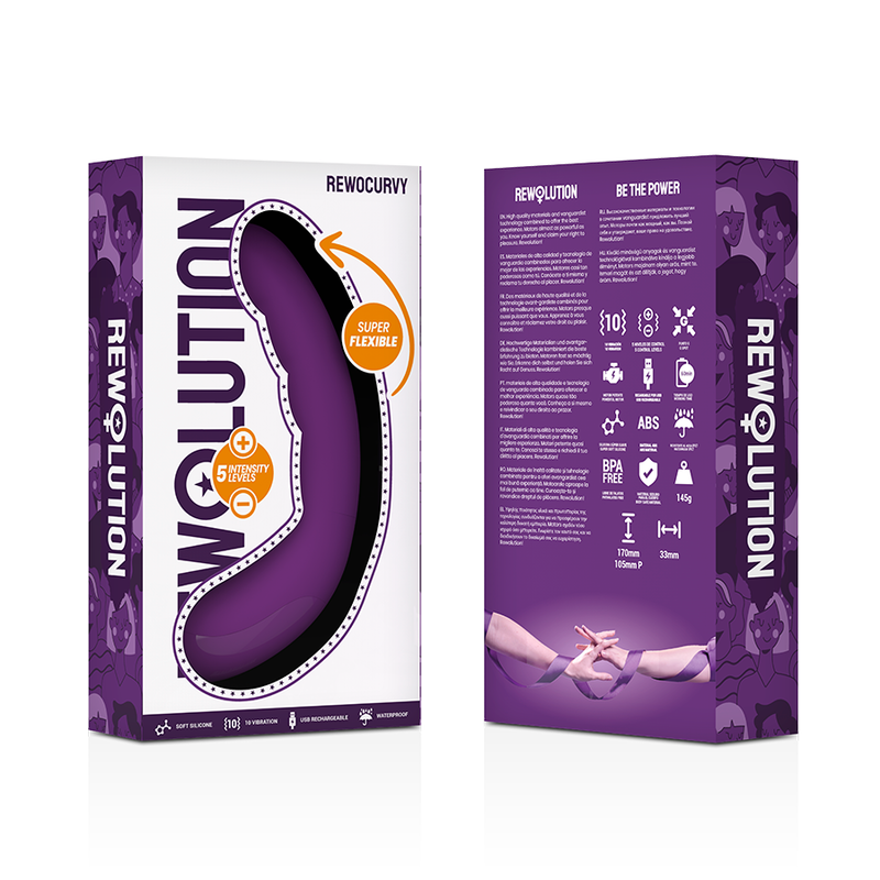 REWOLUTION - VIBRATORE FLESSIBILE RICARICABILE REWOCURVY – Rotatori vibranti – foto 7