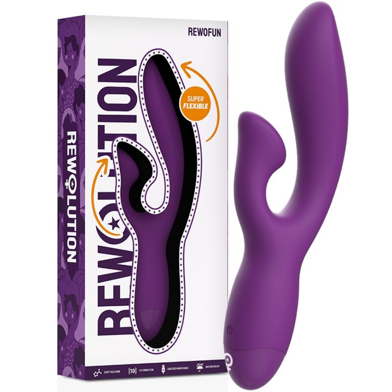 REWOLUTION - REWOFUN VIBRATORE FLESSIBILE CON CONIGLIO – Vibratori di coniglio