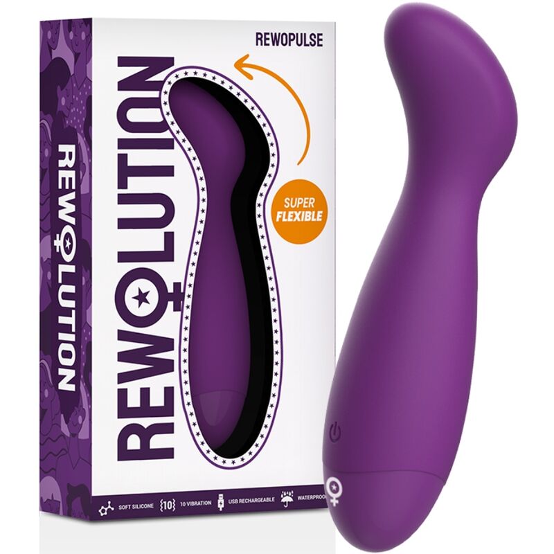 REWOLUTION - REWOPULSE VIBRATORE FLESSIBILE STIMOLATORE DEL PUNTO G – Per il clitoride