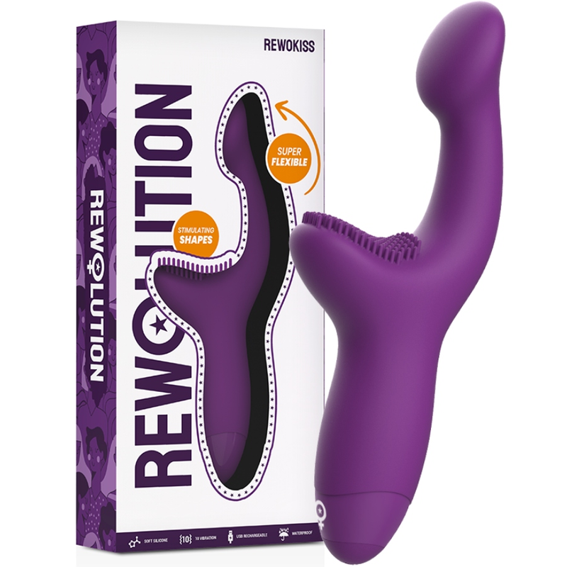 REWOLUTION - REWOKISS VIBRATORE PUNTO PER STIMOLATORE – Rotatori vibranti