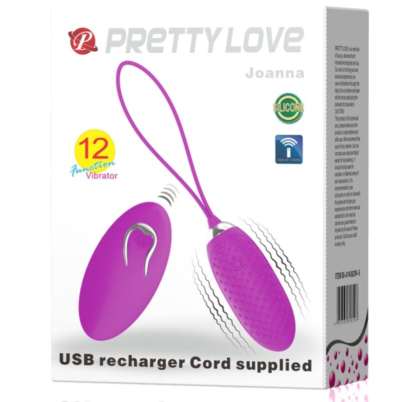 PRETTY LOVE - JOANNA UOVO VIBRANTE TELECOMANDO 12 MODALIT – Telecomando – foto 8
