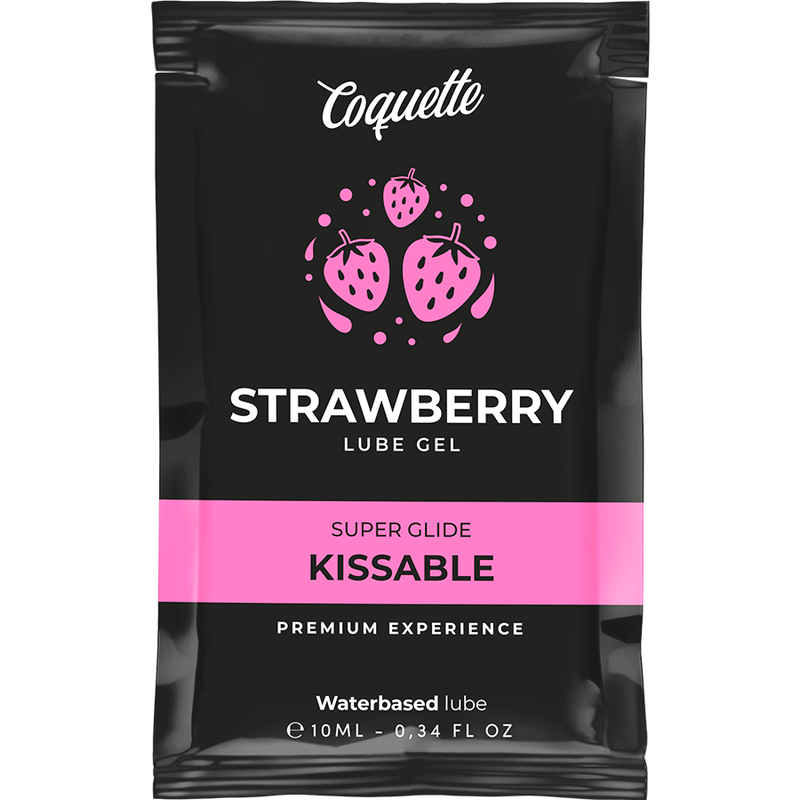 COQUETTE CHIC DESIRE - LUBRIFICANTE KISSABLE A BASE ACQUA DI FRAGOLA POCKET 10 ML – Con sapori deliziosi