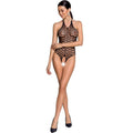 PASSION - WOMAN BS087 BODYSTOCKING NERO TAGLIA UNICA – Body senza cavallo