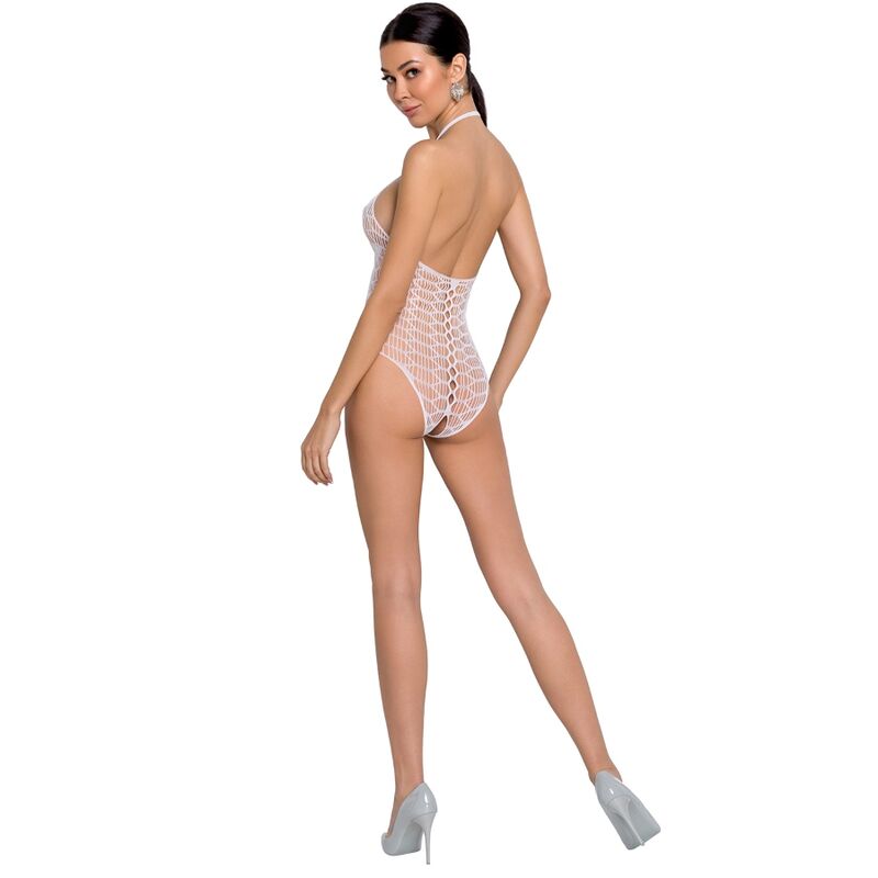 PASSION - WOMAN BS087 BODYSTOCKING BIANCO TAGLIA UNICA – Body senza cavallo – foto 2