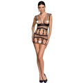 PASSION - WOMAN BS089 BODYSTOCKING NERO TAGLIA UNICA – Abiti sexy