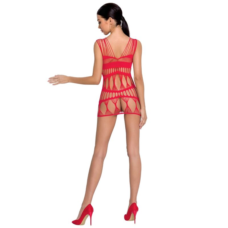 PASSION - WOMAN BS089 BODYSTOCKING ROSSO TAGLIA UNICA – Abiti sexy – foto 2