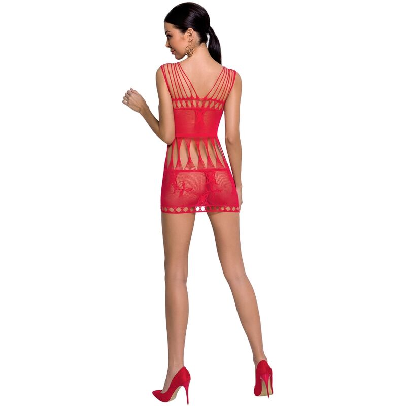 PASSION - WOMAN BS090 BODYSTOCKING ROSSO TAGLIA UNICA – Abiti sexy – foto 2