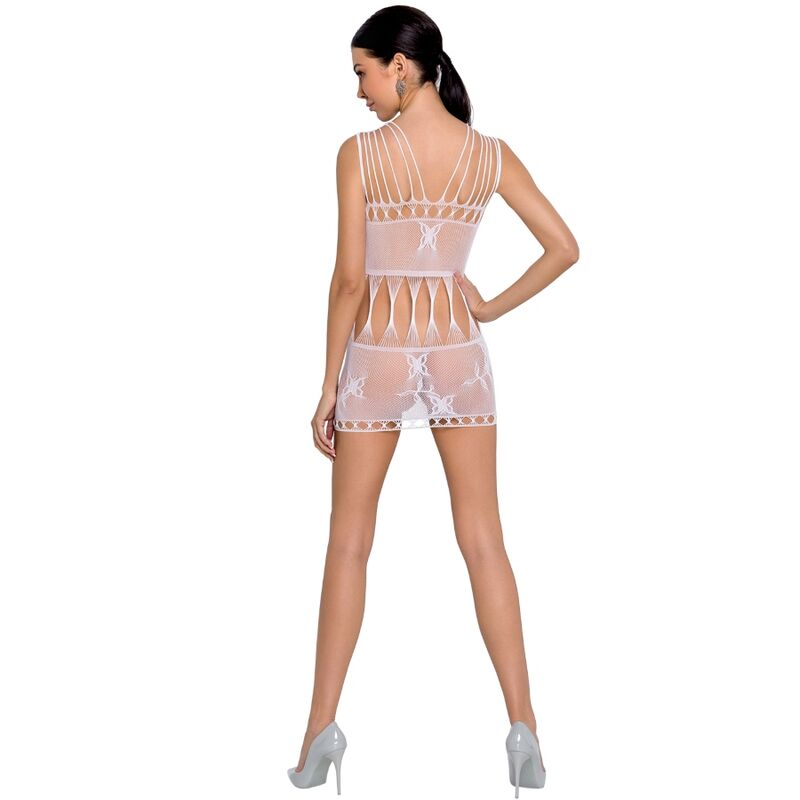 PASSION - WOMAN BS090 BODYSTOCKING BIANCO TAGLIA UNICA – Abiti sexy – foto 2