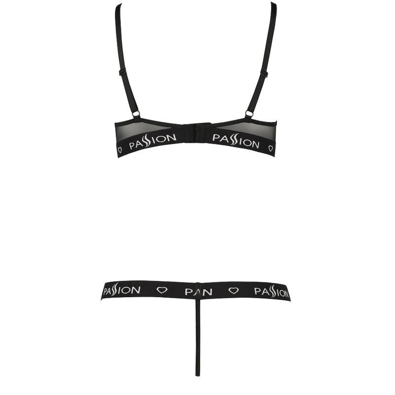 PASSION - SET DUE PEZZI KYOKA NERO S/M – Insieme sexy della biancheria – foto 4