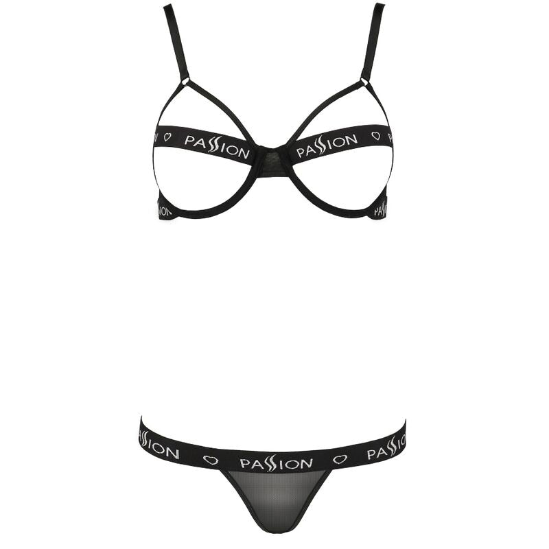 PASSION - SET DUE PEZZI KYOKA NERO S/M – Insieme sexy della biancheria – foto 3