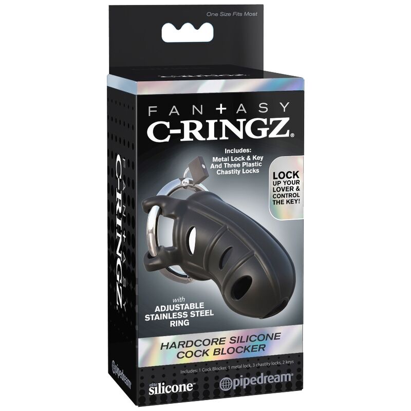 FANTASY C-RINGZ - EXTREME SILICONE COCK BLOCKER – Gabbie per pene BDSM – foto 4