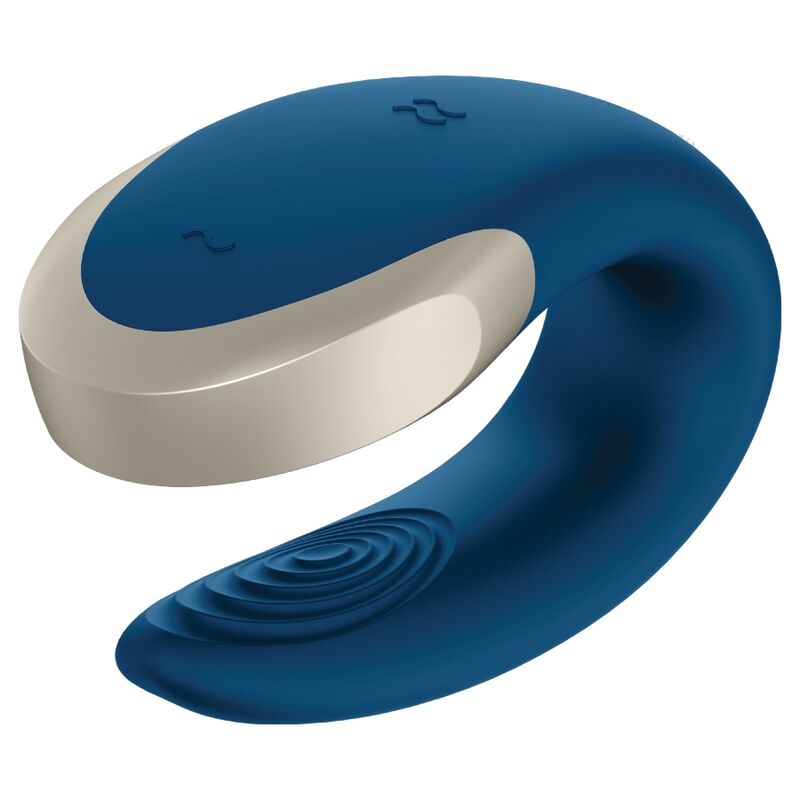SATISFYER - VIBRATORE DOUBLE LOVE PARTNER DI LUSSO BLU – Telecomando – foto 2