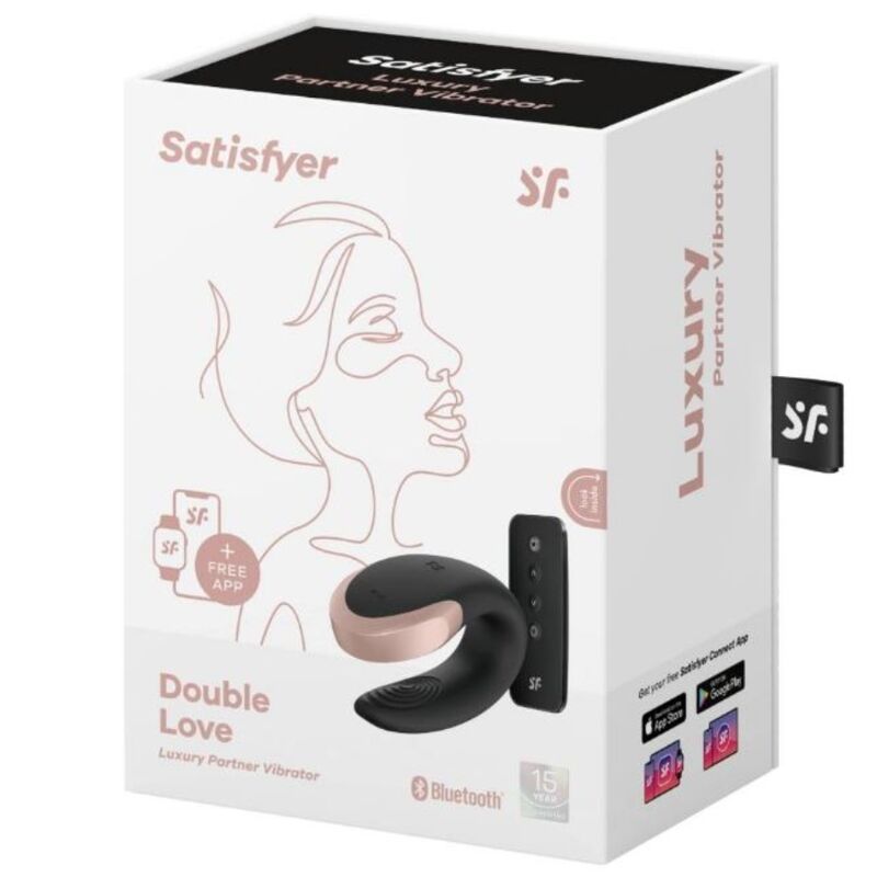 SATISFYER - VIBRATORE DOUBLE LOVE PARTNER DI LUSSO NERO – Telecomando – foto 5