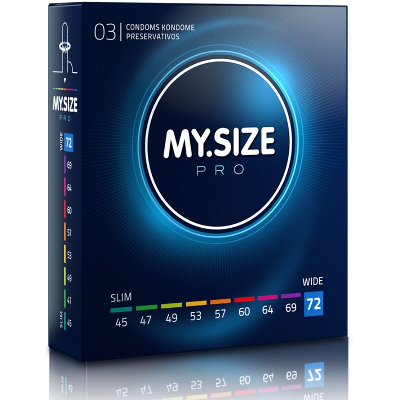 MY SIZE - PRO PRESERVATIVI 72 MM 3 UNIT – Taglia XL (grande)