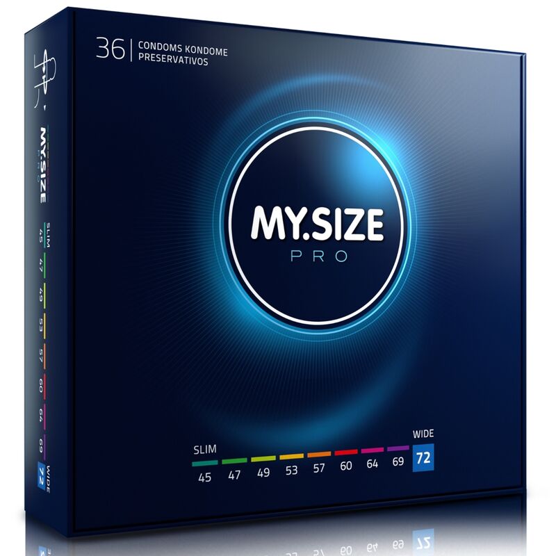 MY SIZE - PRO PRESERVATIVI 72 MM 36 UNIT – Taglia XL (grande)