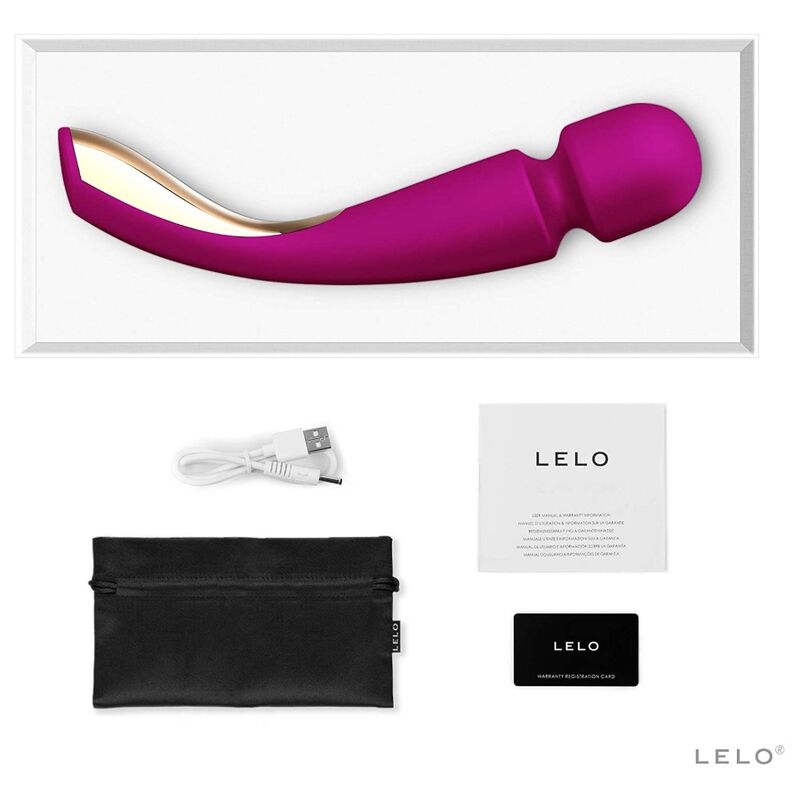 LELO - MASSAGGIATORE SMART WAND MEDIUM 2 ROSA PROFONDA – Massaggiatrici – foto 5