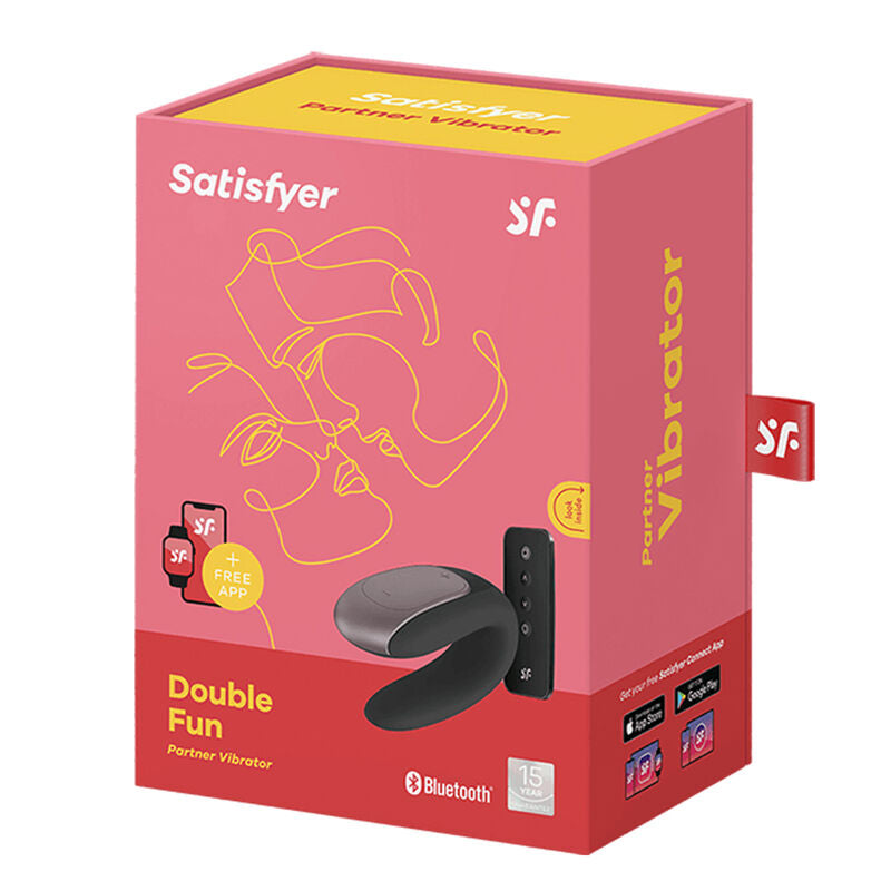 SATISFYER - VIBRATORE DOUBLE FUN PARTNER NERO – Telecomando – foto 9