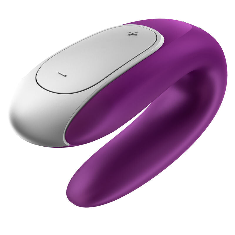 SATISFYER - VIBRATORE DOPPIO PARTNER DIVERTENTE VIOLA – Telecomando – foto 9