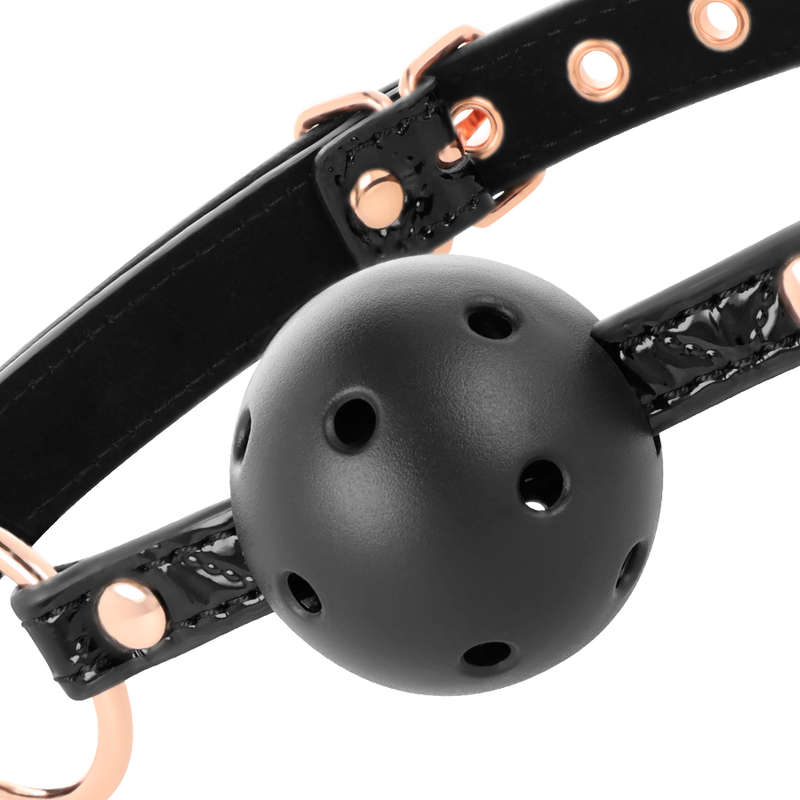 BEGME - BLACK EDITION BALL GAG VEGAN IN PELLE – Mascelle – foto 6