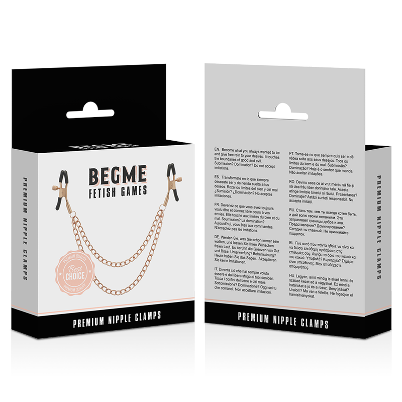 BEGME - BLACK EDITION PREMIUM PINZE PER CAPEZZOLI – Morsetti per capezzoli per sadomasochismo – foto 4