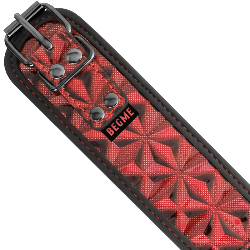 BEGME - COLLARE IN PELLE VEGANA PREMIUM RED EDITION CON FODERA IN NEOPRENE – Collane – foto 6