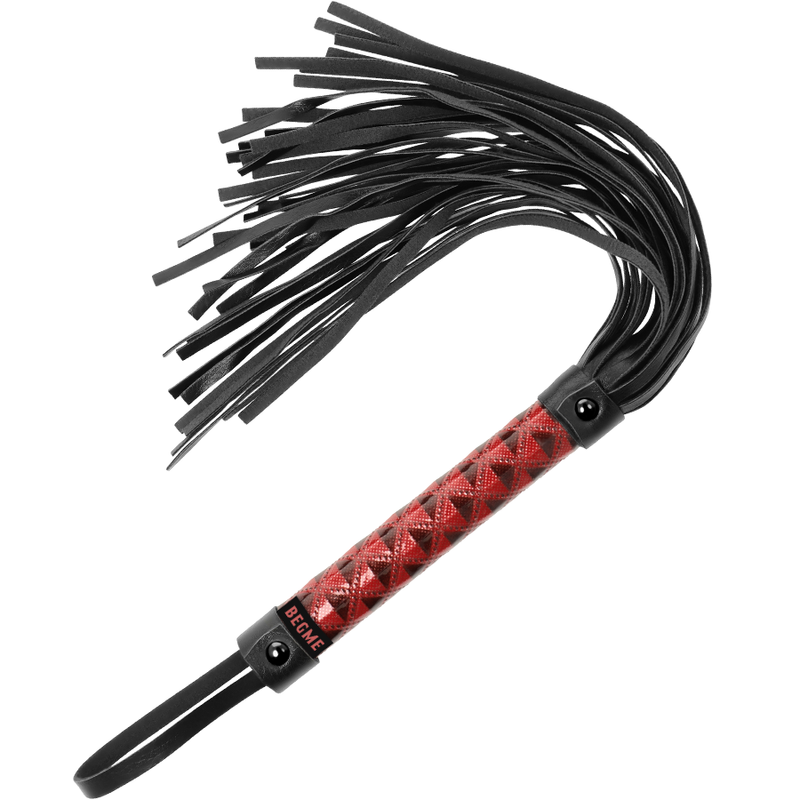 BEGME - FLOGGER IN PELLE VEGANA EDIZIONE ROSSA – Fruste BDSM