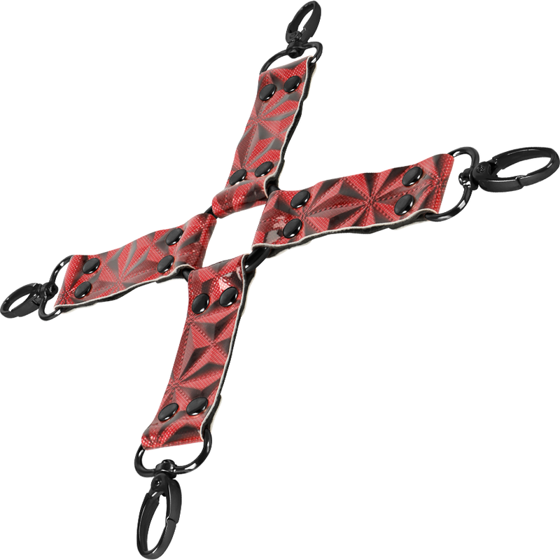 BEGME - CRAVATTA DI MAIALE IN PELLE VEGANA PREMIUM EDIZIONE ROSSA – Sistemare le manette – foto 3