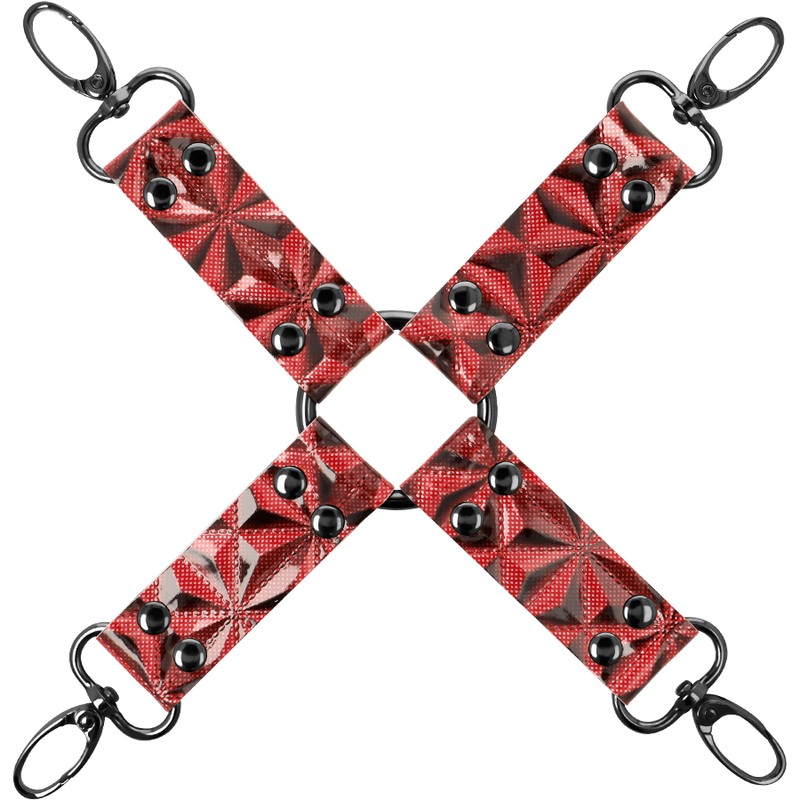 BEGME - CRAVATTA DI MAIALE IN PELLE VEGANA PREMIUM EDIZIONE ROSSA – Sistemare le manette