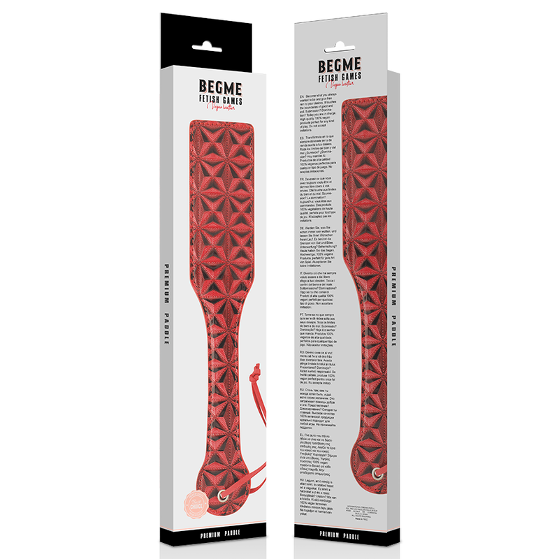 BEGME - PALA IN PELLE VEGANA RED EDITION – Palette BDSM – foto 4