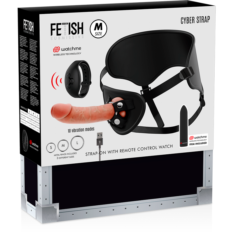 FETISH SUBMISSIVE CYBER STRAP - IMBRAGATURA CON DILDO E TELECOMANDO BULLET TECNOLOGIA WATCHME M – Telecomando – foto 16