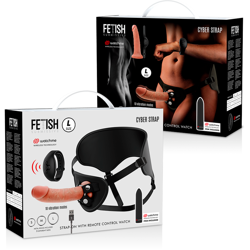 FETISH SUBMISSIVE CYBER STRAP - IMBRAGATURA CON DILDO E TELECOMANDO BULLET TECNOLOGIA WATCHME L – Telecomando – foto 15